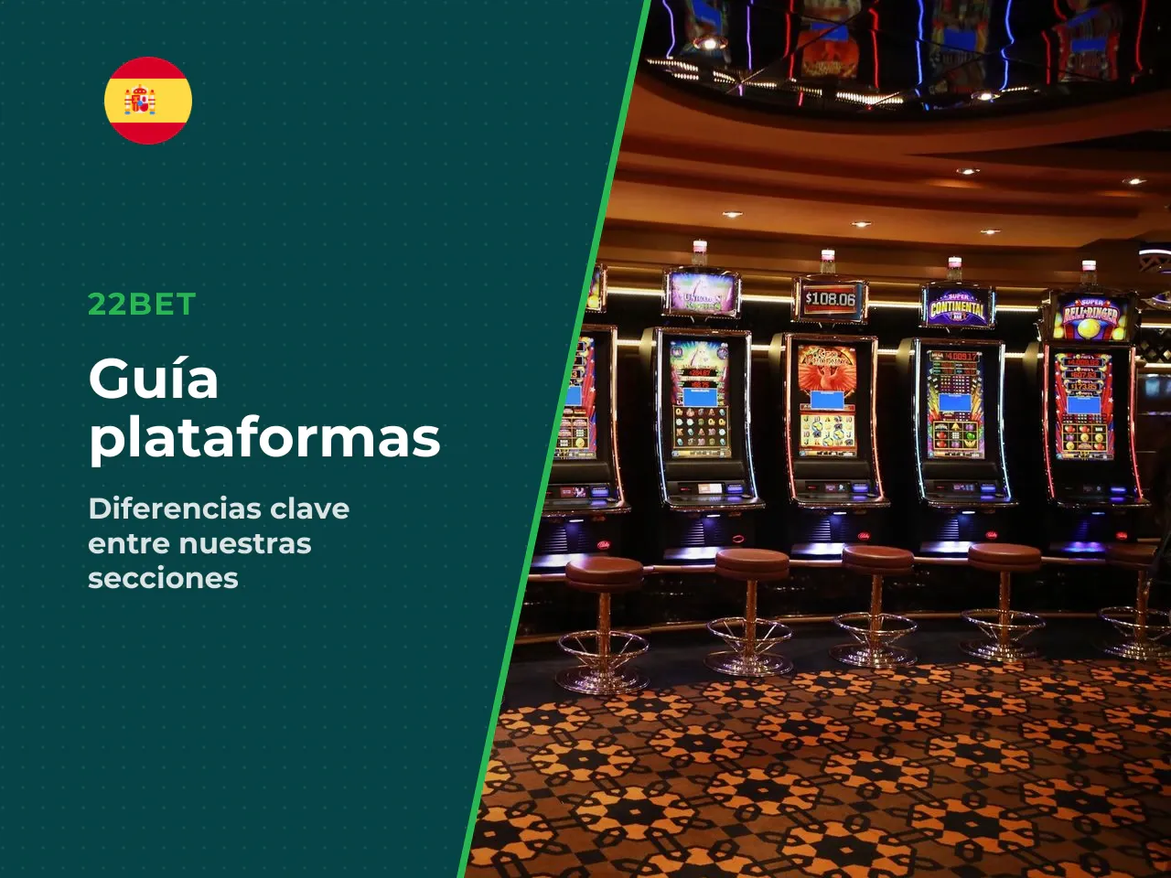 Diferencias entre apuestas deportivas, casino y apuestas en vivo. Antes de crear una cuenta, merece la pena entender que 22Bet no es una sola cosa. La plataforma se divide en tres verticales diferenci