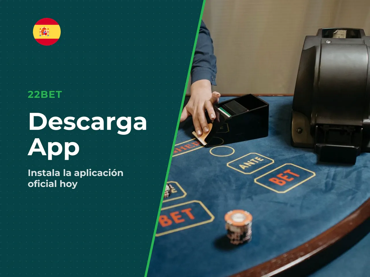 Apuestas deportivas y juegos de casino en la app. La **22Bet app** integra, según la descripción del operador, apuestas deportivas, eventos en vivo, casino y apartados relacionados con esports. Esa am