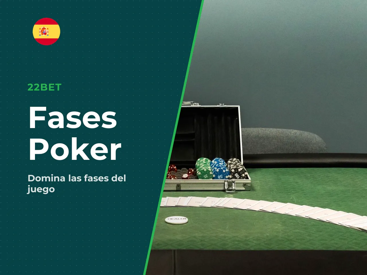 Cartas en la mesa y definición del ganador (postflop y showdown). Tras el preflop se abre el **flop**, con **3 cartas** comunes. Luego llega el **turn**, con **1 carta** más, y por último el **river**