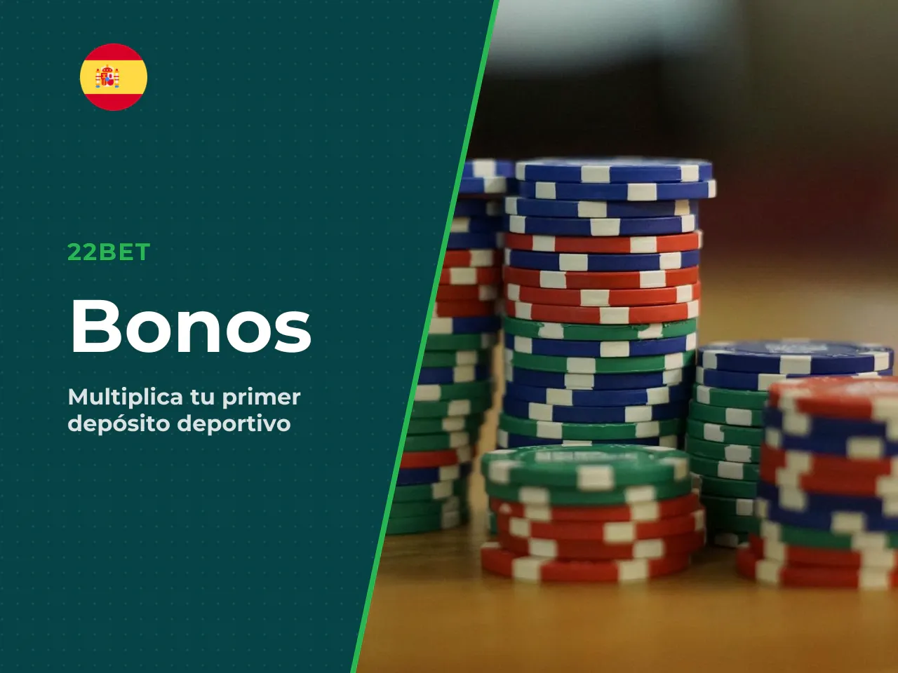Vamos a poner un ejemplo concreto para que se entienda mejor. Si depositas 50 € y eliges el bono deportivo, recibes otros 50 € de bonificación. Para liberar esos 50 €, necesitas apostar un total de 25