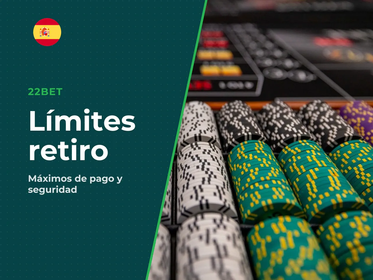 El retorno máximo por apuesta en 22Bet se fija en **60 000 €**, según fuentes internacionales. La plataforma también ofrece confirmación por SMS como capa adicional de seguridad para retiros de alto v
