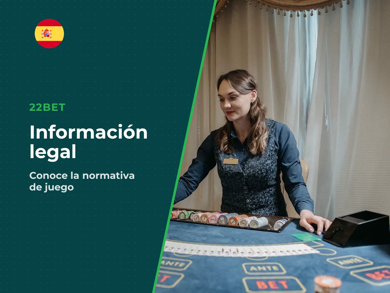 **Estado legal en España:** **22Bet NO dispone de licencia de la DGOJ (Dirección General de Ordenación del Juego) para operar en España.** Esto implica varias cosas concretas: - No aparece en el regis